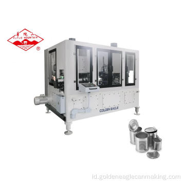 &quot;Automatic 3 Station Combiner Necking Flanging Sealing Machine untuk Makanan Minuman Susu Bubuk Logam Kaleng Lini Produksi&quot;